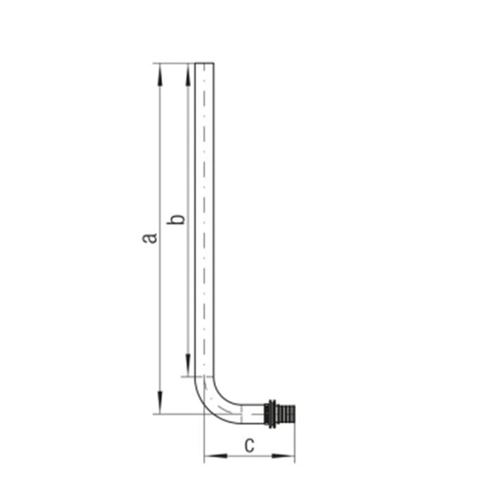 Tija de Racordare in L Rehau RAUTHERM 17 x 2,0 / 16 x 1,5 250mm